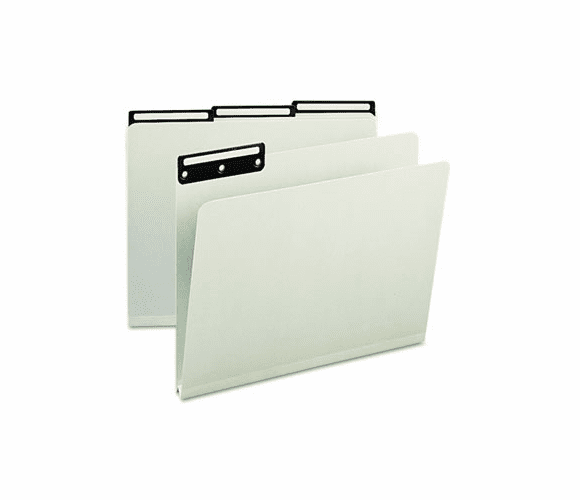 SMD13430 One Inch Expansion Metal Tab Folder, 1/3 Tab, Letter, Gray Green, 25/Box By SMEAD MANUFACTURING CO.