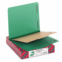 SMD13733 Pressboard Classification Folders, Letter, Four-Section, Green, 10/Box By SMEAD MANUFACTURING CO.