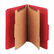 SMD14031 Pressboard Classification Folders, Letter, Six-Section, Bright Red, 10/Box By SMEAD MANUFACTURING CO.
