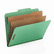 SMD14033 Pressboard Classification Folders, Letter, Six-Section, Green, 10/Box By SMEAD MANUFACTURING CO.