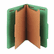SMD14033 Pressboard Classification Folders, Letter, Six-Section, Green, 10/Box By SMEAD MANUFACTURING CO.