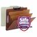 SMD14230 Pressboard Classification Folders, Metal Tab, Letter, Six-Section, Red, 10/Box By SMEAD MANUFACTURING CO.