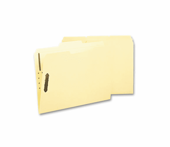 SMD14540 Antimicrobial Fastener Folders, 1/3 Cut Top Tab, Letter, Manila, 50/Box By SMEAD MANUFACTURING CO.