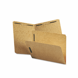 SMD14813 Kraft K Style Fastener Folders, Straight Cut, Top Tab, Letter, Brown, 50/Box By SMEAD MANUFACTURING CO.