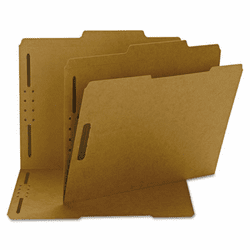 SMD14882 11 Point Kraft Folders, Two Fasteners, 2/5 Cut Right Tab, Letter, Brown, 50/Box By SMEAD MANUFACTURING CO.