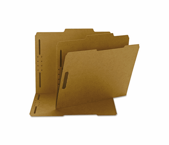 SMD14882 11 Point Kraft Folders, Two Fasteners, 2/5 Cut Right Tab, Letter, Brown, 50/Box By SMEAD MANUFACTURING CO.