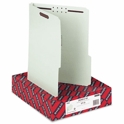 SMD14920 Two Inch Expansion Fastener Folder, 2/5 Tab, Letter, Gray Green, 25/Box By SMEAD MANUFACTURING CO.