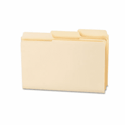 SMD15301 SuperTab File Folders, 1/3 Cut Top Tab, Legal, Manila, 100/Box By SMEAD MANUFACTURING CO.