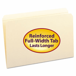 SMD15310 File Folders, Straight Cut, Reinforced Top Tab, Legal, Manila, 100/Box By SMEAD MANUFACTURING CO.