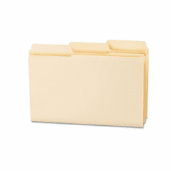SMD15395 SuperTab Guide Height Reinforced Folders, Top Tab, Legal, Manila, 100/Box By SMEAD MANUFACTURING CO.