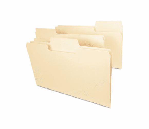 SMD15401 SuperTab Heavyweight Folder, Manila, 1/3 Cut, Legal, 50/BX By SMEAD MANUFACTURING CO.