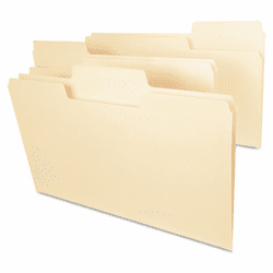 SMD15401 SuperTab Heavyweight Folder, Manila, 1/3 Cut, Legal, 50/BX By SMEAD MANUFACTURING CO.