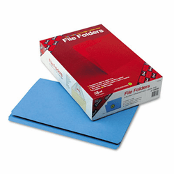 SMD17010 File Folders, Straight Cut, Reinforced Top Tab, Legal, Blue, 100/Box By SMEAD MANUFACTURING CO.