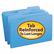 SMD17034 File Folders, 1/3 Cut, Reinforced Top Tab, Legal, Blue, 100/Box By SMEAD MANUFACTURING CO.