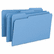 SMD17043 File Folders, 1/3 Cut Top Tab, Legal, Blue, 100/Box By SMEAD MANUFACTURING CO.