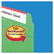 SMD17134 File Folders, 1/3 Cut, Reinforced Top Tab, Legal, Green, 100/Box By SMEAD MANUFACTURING CO.
