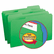 SMD17134 File Folders, 1/3 Cut, Reinforced Top Tab, Legal, Green, 100/Box By SMEAD MANUFACTURING CO.
