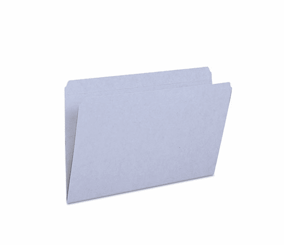 SMD17310 File Folders, Straight Cut, Reinforced Top Tab, Legal, Gray, 100/Box By SMEAD MANUFACTURING CO.