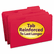 SMD17734 File Folders, 1/3 Cut, Reinforced Top tab, Legal, Red, 100/Box By SMEAD MANUFACTURING CO.