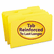 SMD17934 File Folders, 1/3 Cut, Reinforced Top Tab, Legal, Yellow, 100/Box By SMEAD MANUFACTURING CO.