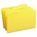 SMD17943 File Folders, 1/3 Cut Top Tab, Legal, Yellow, 100/Box By SMEAD MANUFACTURING CO.