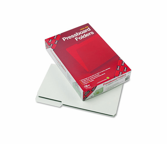 SMD18234 Recycled Folders, Two Inch Expansion, 1/3 Top Tab, Legal, Gray Green, 25/Box By SMEAD MANUFACTURING CO.