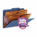 SMD19077 Pressboard Classification Folders, Two Pocket Dividers, Legal, Dark Blue, 10/Box By SMEAD MANUFACTURING CO.