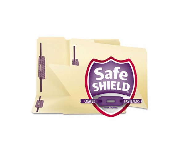 SMD19555 SafeSHIELD Fastener Folders, Manila, Two Inch Capacity, Legal, 50/Box By SMEAD MANUFACTURING CO.