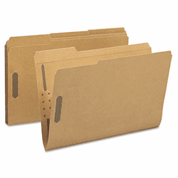 SMD19887 11 Point Kraft Folders, Two Fasteners, 2/5 Cut Right Tab, Legal, Brown, 50/Box By SMEAD MANUFACTURING CO.