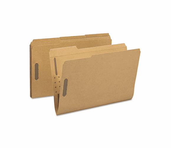 SMD19887 11 Point Kraft Folders, Two Fasteners, 2/5 Cut Right Tab, Legal, Brown, 50/Box By SMEAD MANUFACTURING CO.