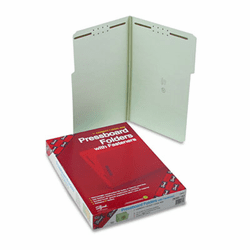 SMD19931 One Inch Expansion Fastener Folder, 1/3 Top Tab, Legal, Gray Green, 25/Box By SMEAD MANUFACTURING CO.