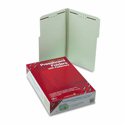 SMD19944 Three Inch Expansion Fastener Folder, 1/3 Top Tab, Legal, Gray Green, 25/Box By SMEAD MANUFACTURING CO.