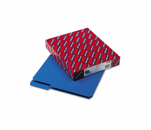 SMD21541 Recycled Folders, One Inch Expansion, 1/3 Top Tab, Letter, Dark Blue, 25/Box By SMEAD MANUFACTURING CO.