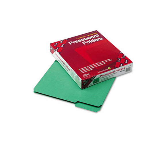 SMD21546 Recycled Folders, One Inch Expansion, 1/3 Top Tab, Letter, Green, 25/Box By SMEAD MANUFACTURING CO.