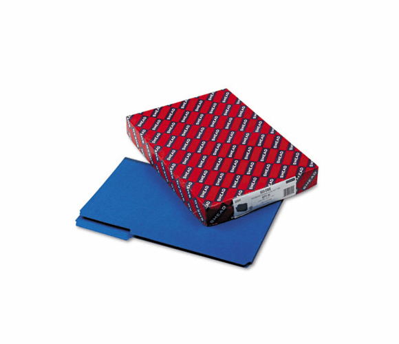 SMD22541 Recycled Folders, One Inch Expansion, 1/3 Top Tab, Legal, Dark Blue, 25/Box By SMEAD MANUFACTURING CO.