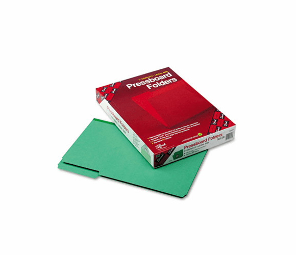 SMD22546 Recycled Folder, One Inch Expansion, 1/3 Cut Top Tab, Legal, Green, 25/Box By SMEAD MANUFACTURING CO.