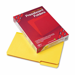 SMD22562 Recycled Folder, One Inch Expansion, 1/3 Cut Top Tab, Legal, Yellow, 25/Box By SMEAD MANUFACTURING CO.