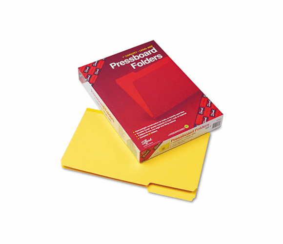 SMD22562 Recycled Folder, One Inch Expansion, 1/3 Cut Top Tab, Legal, Yellow, 25/Box By SMEAD MANUFACTURING CO.