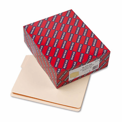 SMD24134 Folders, 1/3 Cut Assorted, Reinforced End Tab, Letter, Manila, 100/Box By SMEAD MANUFACTURING CO.