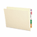SMD24160 100% Recycled End Tab Folders, Reinforced Tab, Letter Size, Manila, 100/Box By SMEAD MANUFACTURING CO.