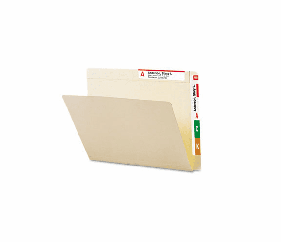 SMD24190 Conversion File Folders, Straight Cut Top Tab, Letter, Manila, 100/Box By SMEAD MANUFACTURING CO.