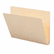 SMD24250 Folders, Straight Cut, Single-Ply Extended End Tab, Letter, Manila, 100/Box By SMEAD MANUFACTURING CO.