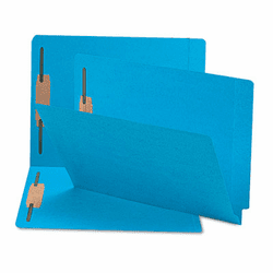 SMD25040 Two-Inch Capacity Fastener Folders, Straight Tab, Letter, Blue, 50/Box By SMEAD MANUFACTURING CO.