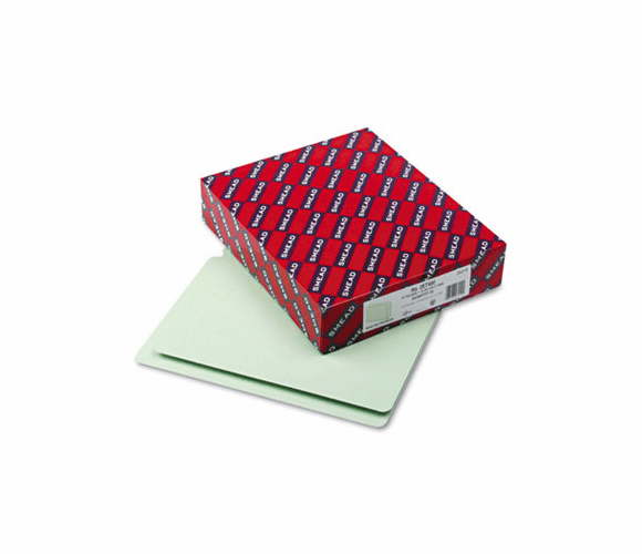 SMD26210 Heavy Duty Folders, End Tab, Two Inch Expansion, Letter, Gray Green, 25/Box By SMEAD MANUFACTURING CO.