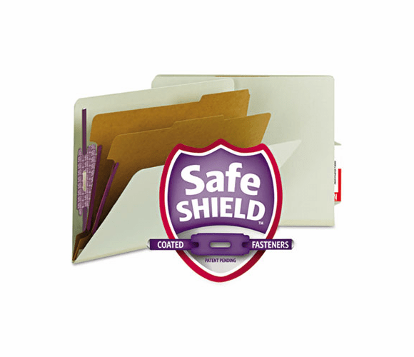 SMD26779 Pressboard End Tab Classification Folder, Letter, 2" Expansion., Gray-Green By SMEAD MANUFACTURING CO.