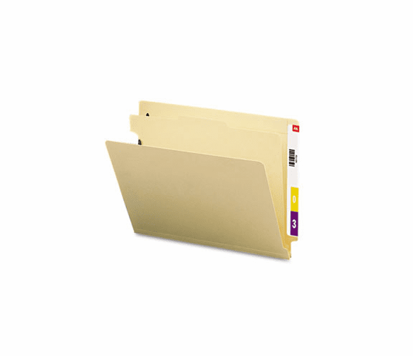 SMD26825 Manila End Tab Classification Folders, Letter, Four-Section, 10/Box By SMEAD MANUFACTURING CO.