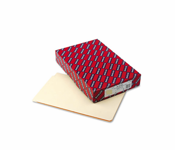 SMD27100 Shelf Folders, Straight Cut, Single-Ply End Tab, Legal, Manila, 100/Box By SMEAD MANUFACTURING CO.