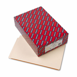SMD27110 Straight Cut End Tab Folders, 9 1/2 Inch Front, Legal, Manila, 100/Box By SMEAD MANUFACTURING CO.