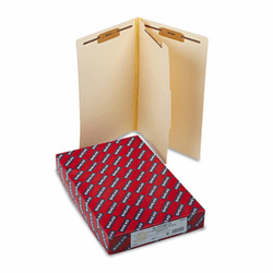 SMD29825 Manila End Tab Classification Folders, Legal, Four-Section, 10/Box By SMEAD MANUFACTURING CO.