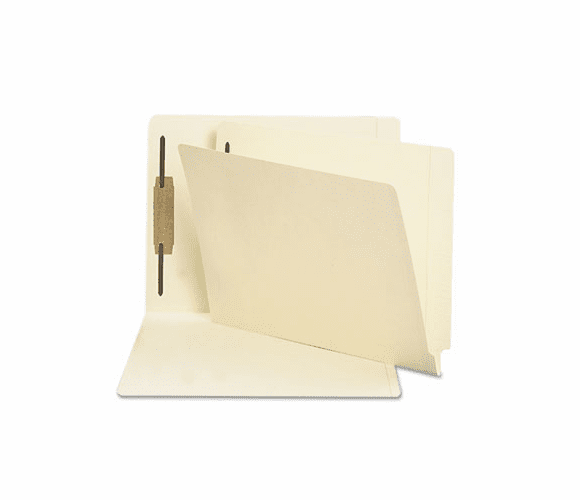 SMD34110 Heavyweight Folders, One Fastener, End Tab, 11 Point, Letter, Manila, 50/Box By SMEAD MANUFACTURING CO.